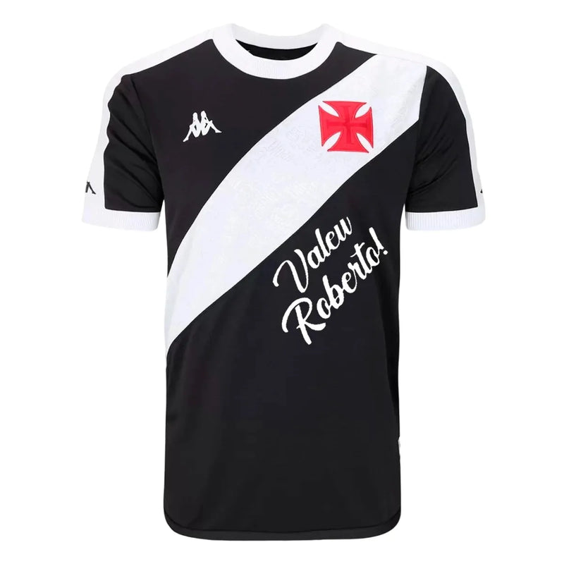 Camisa Vasco Home 24/25 Valeu Roberto - Preta e Branca