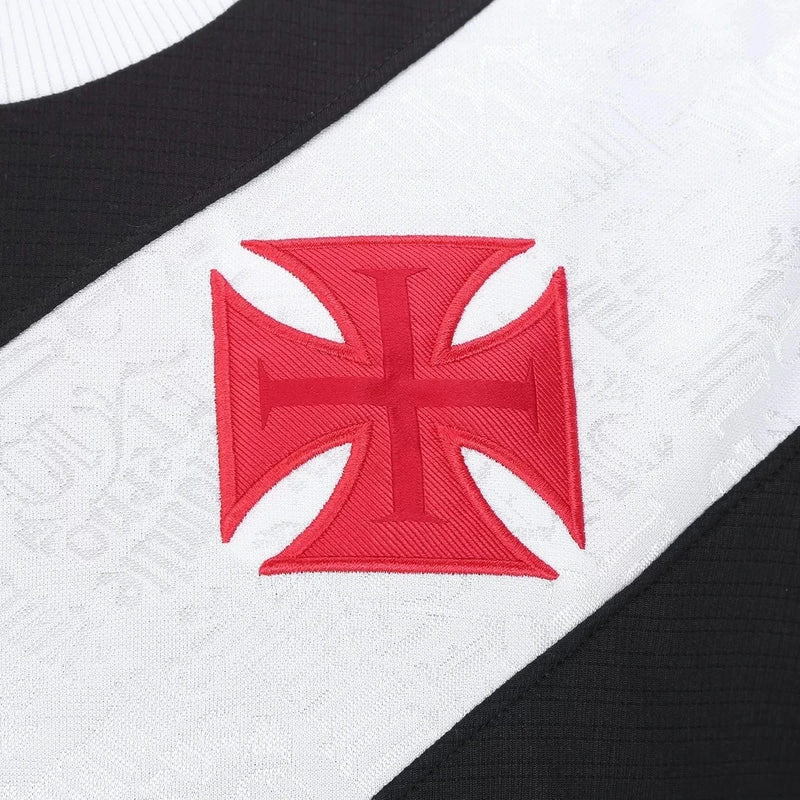 Camisa Vasco Home 24/25 Valeu Roberto - Preta e Branca