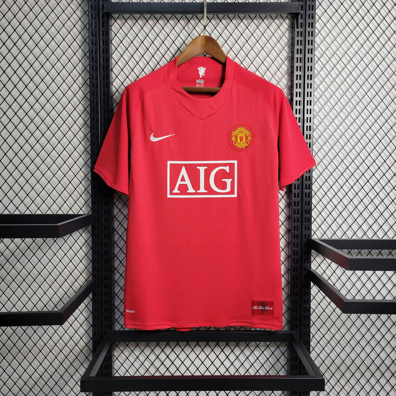 Camisa Manchester United Home 07/08 Retrô - Vermelha