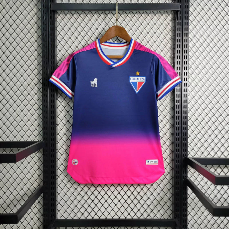 Camisa Fortaleza Feminina Outubro Rosa 23/24 - Azul e Rosa