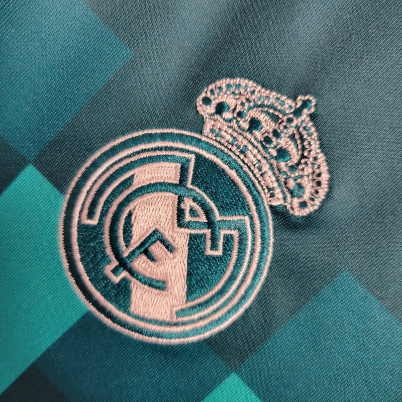 Camisa Real Madrid Third 17/18 Retrô - Azul