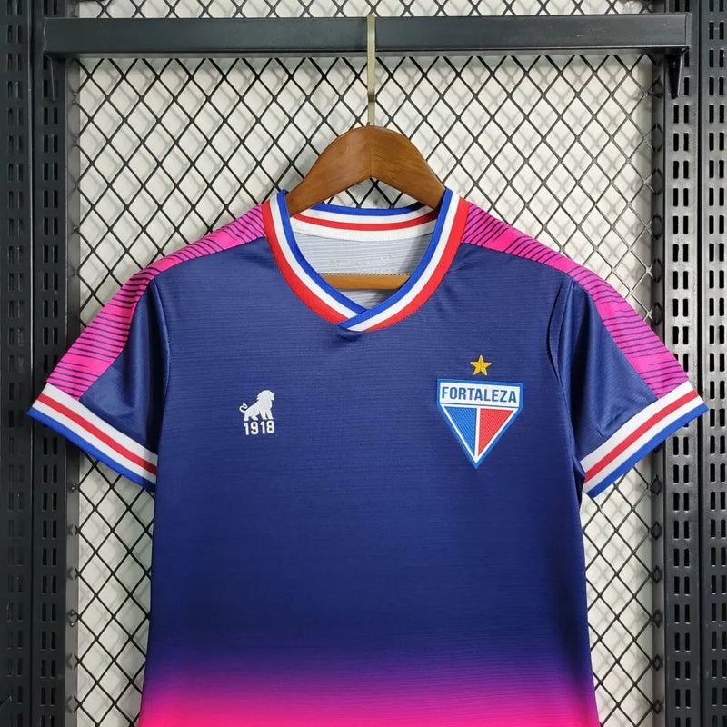 Camisa Fortaleza Feminina Outubro Rosa 23/24 - Azul e Rosa