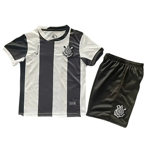 Conjunto Infantil Corinthians III 24/25 - Preto e Branco