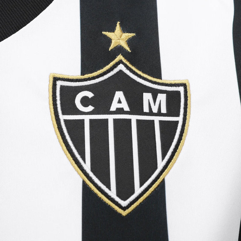 Camisa Atletico Mineiro Feminina Home 25/26 - Preta e Branca