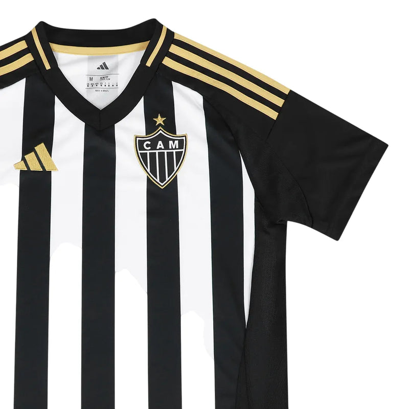 Camisa Atletico Mineiro Feminina Home 25/26 - Preta e Branca