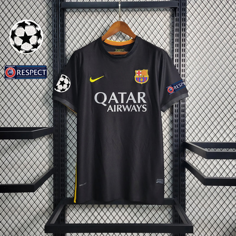 Camisa Barcelona Third 13/14 Retrô - Preta