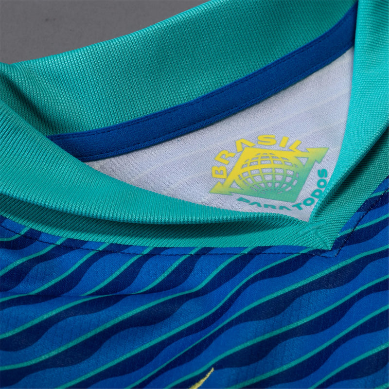 Camisa Brasil Feminina Away 2024 - Azul