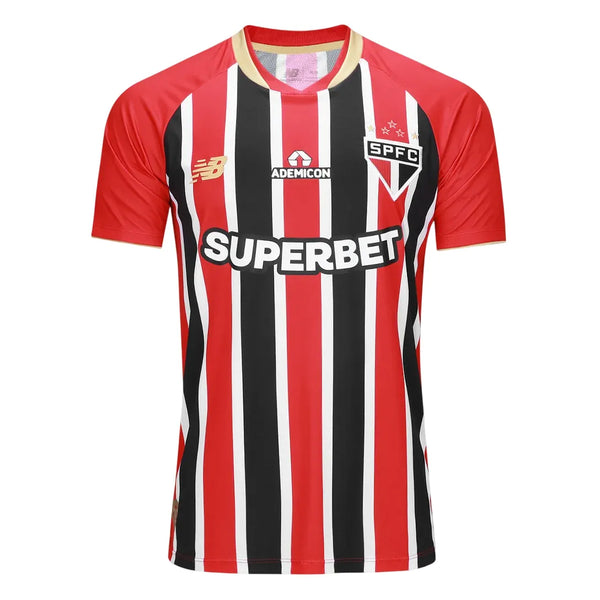 Camisa São Paulo Away 25/26 - Vermelha e Preta