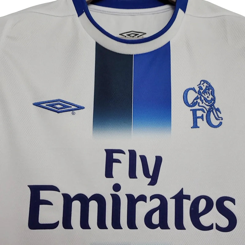 Camisa Chelsea Away 03/05 Retrô - Branca