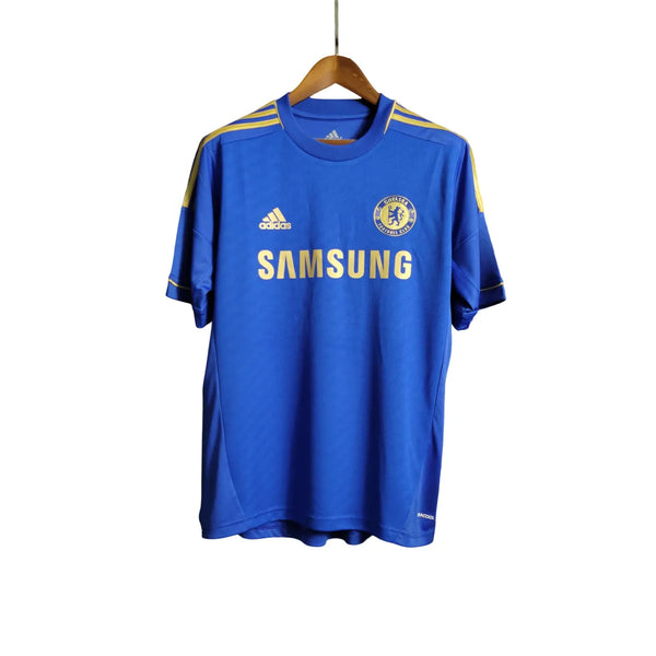 Camisa Chelsea Home 12/13 Retrô - Azul e Dourada