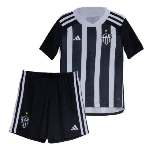 Conjunto Infantil Atlético Mineiro I 24/25 - Preto e Branco