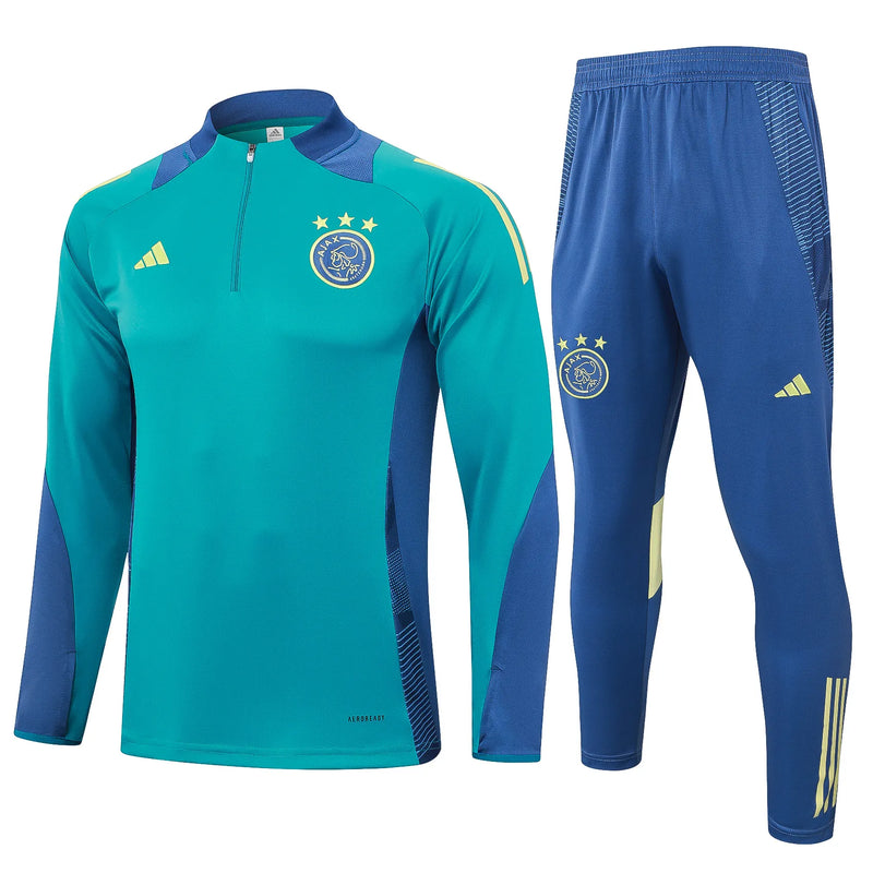 Conjunto Agasalho Treino Ajax 24/25 - Azul