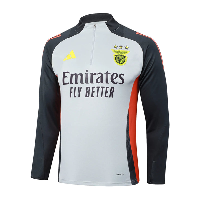 Conjunto Agasalho Treino Benfica 24/25 - Cinza