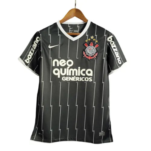 Camisa Corinthians Away 11/12 Retrô - Preta