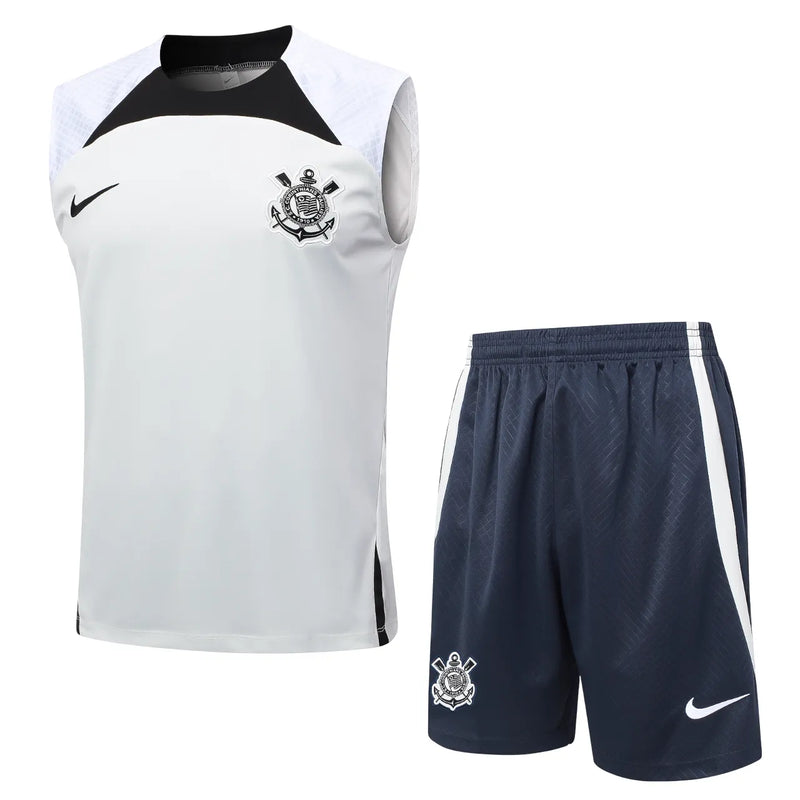 Conjunto Corinthians Treino Regata 24/25 - Branco