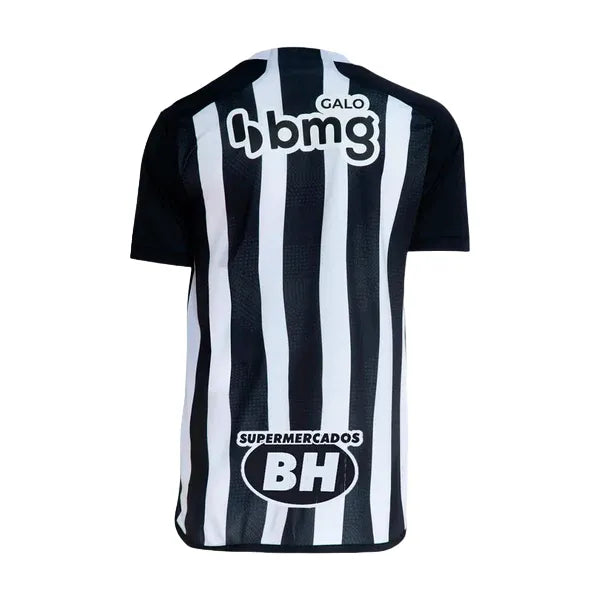 Camisa Atlético Mineiro Home 24/25 - Preta e Branca - C/ Patrocínio