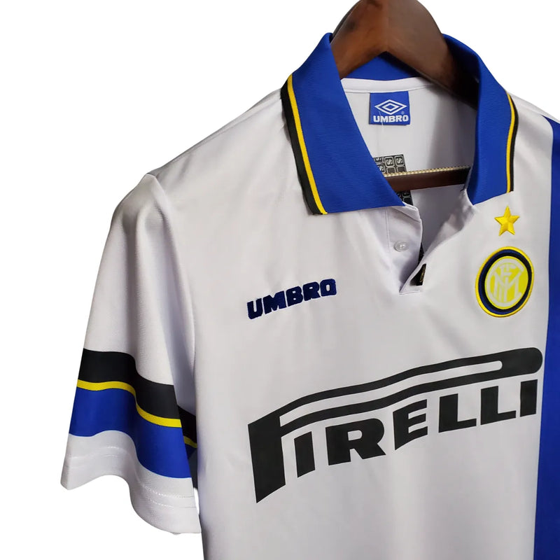 Camisa Inter de Milão Away 97/98 Retrô - Branca