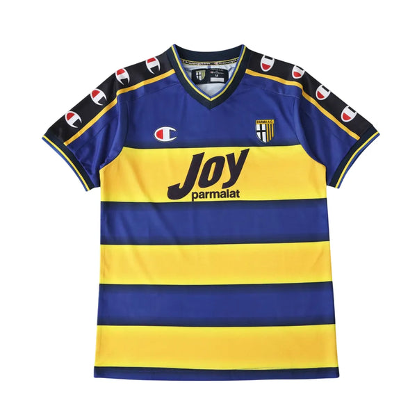 Camisa Parma Away 01/02 Retrô - Azul e Amarela