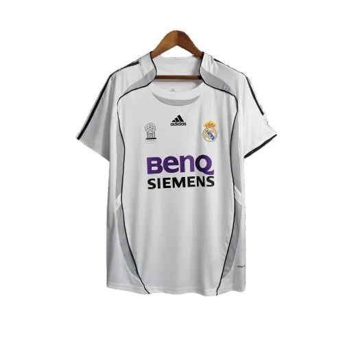 Camisa Real Madrid Home 06/07 Retrô - Branca