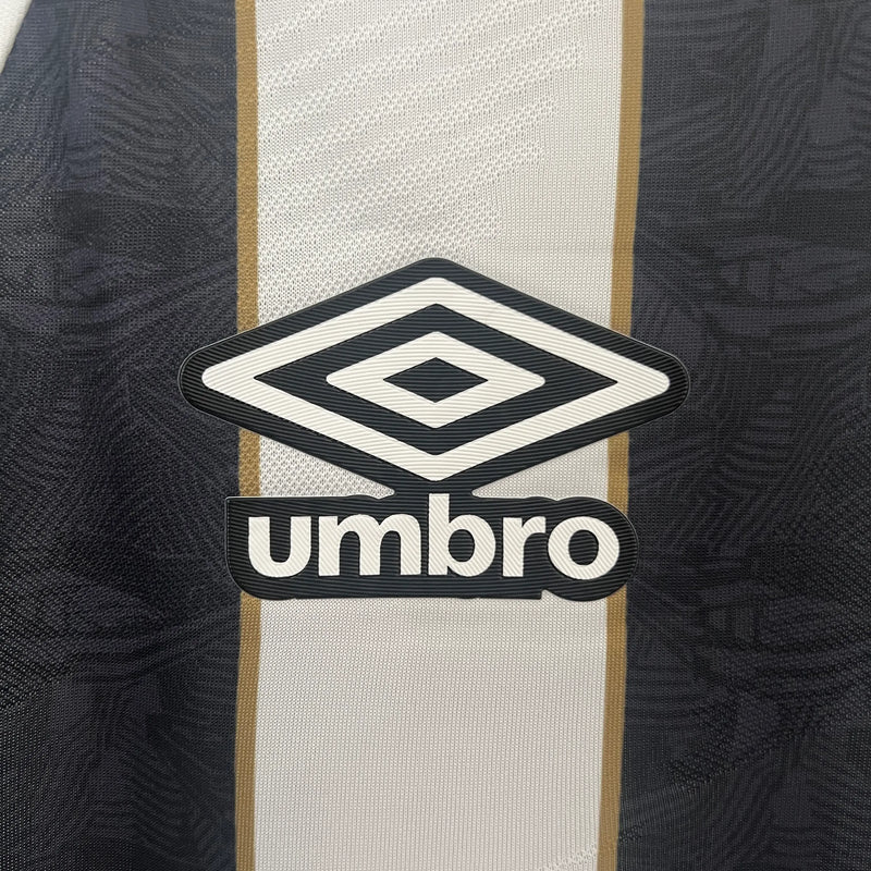 Camisa Santos Away 24/25 - Branca e Preta - C/ Patrocínio