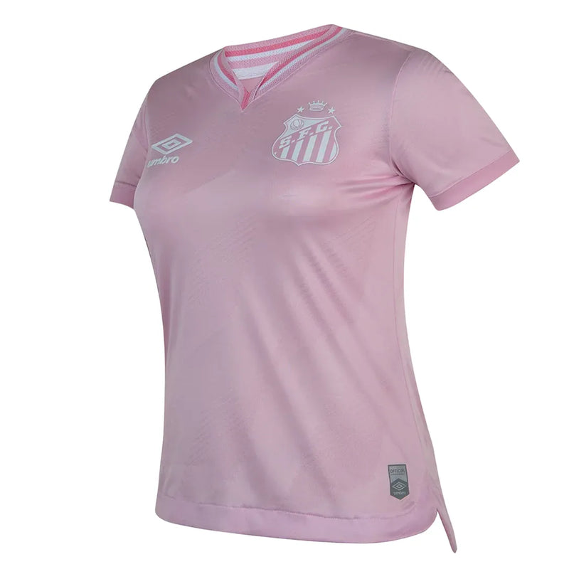 Camisa Santos Feminina Outubro Rosa 24/25 - Rosa