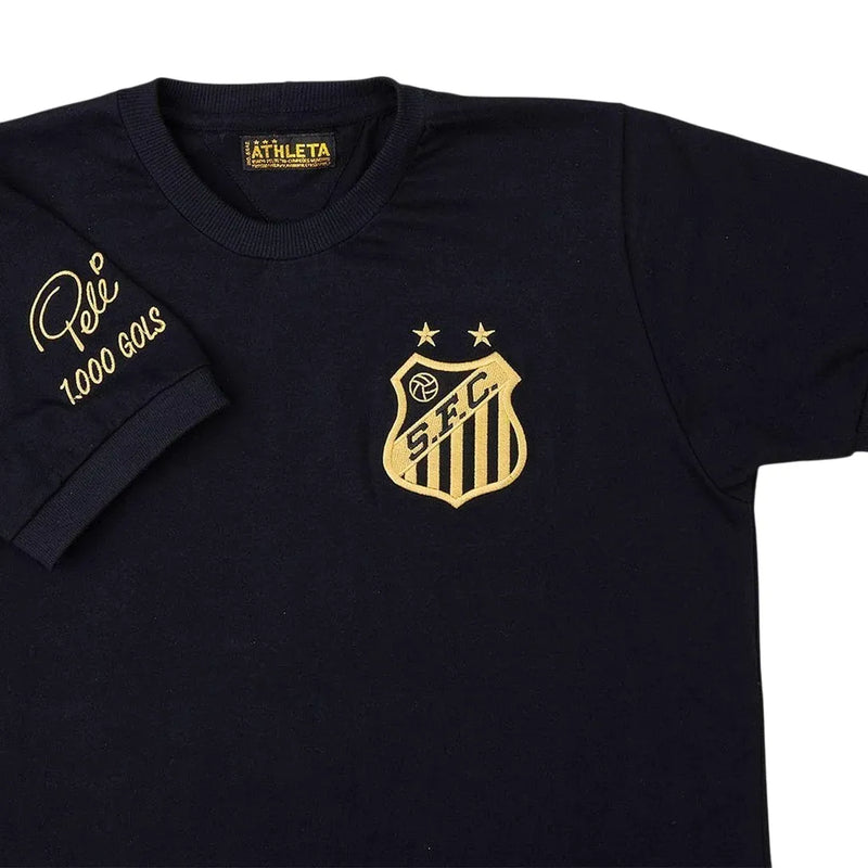 Camisa Santos Pelé 1000 Gols - Preta