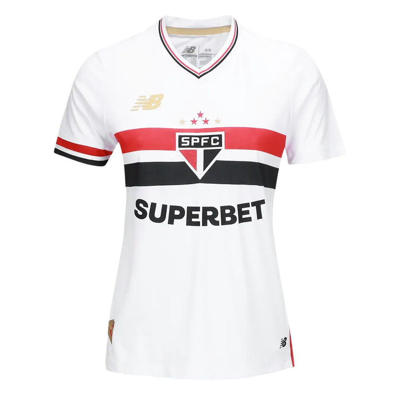 Camisa São Paulo Feminina Home 25/26 - Branca