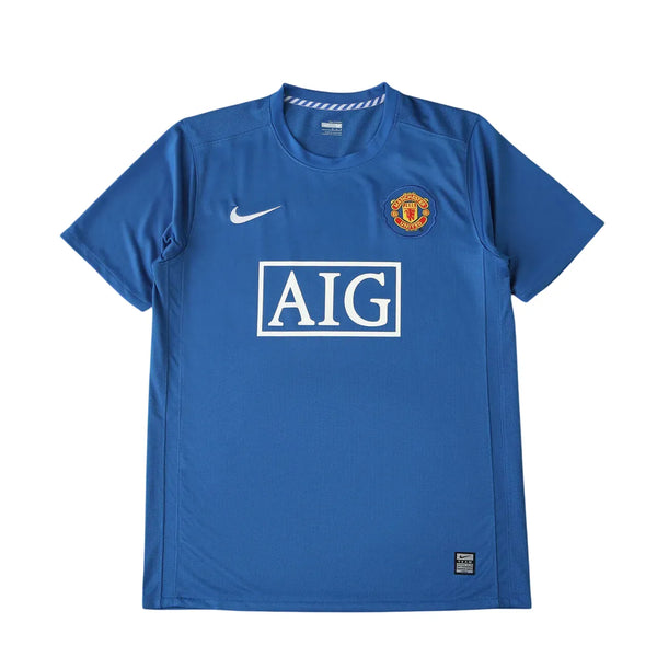 Camisa Manchester United Away 07/08 Retrô - Azul