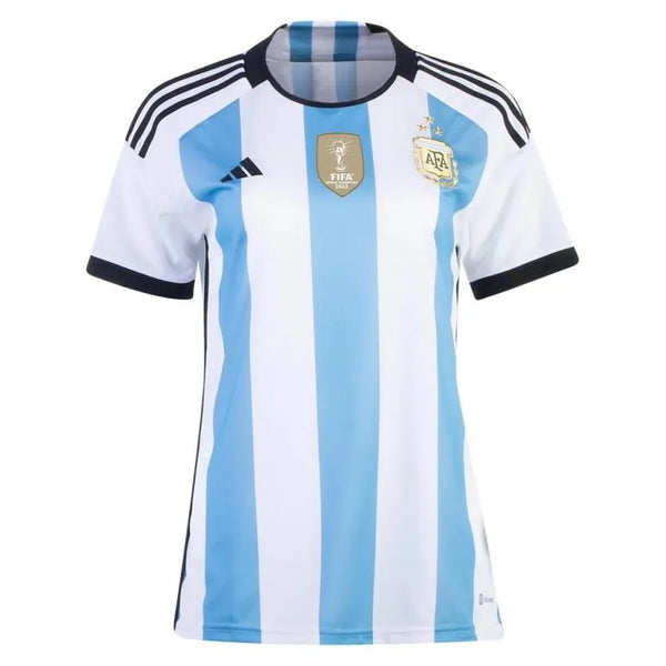 Camisa Argentina Feminina Home 2022 - Azul e Branca