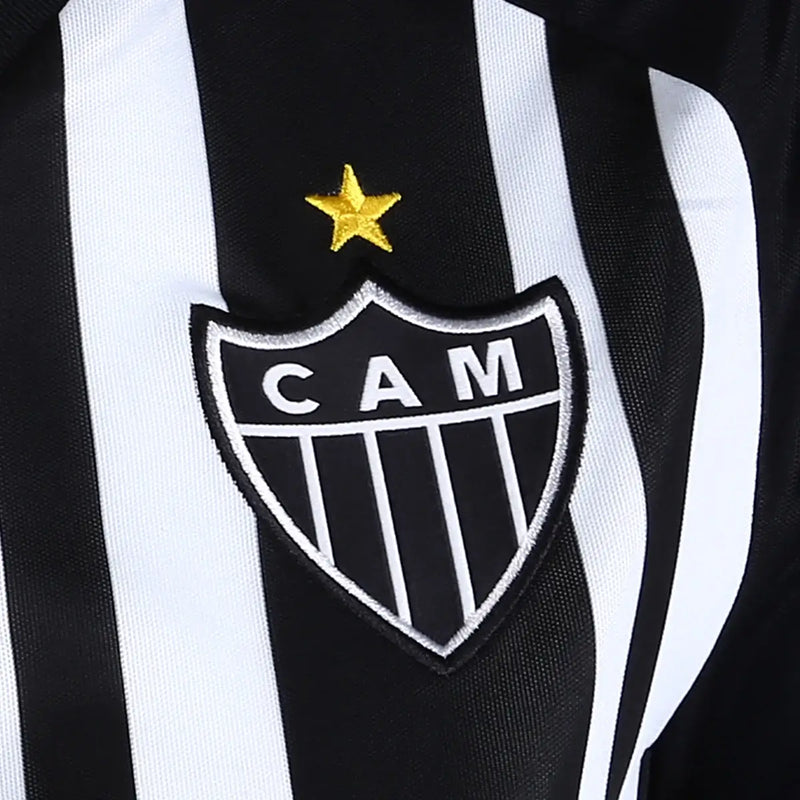 Camisa Atlético Mineiro Home 23/24 Feminina - Preta e Branca