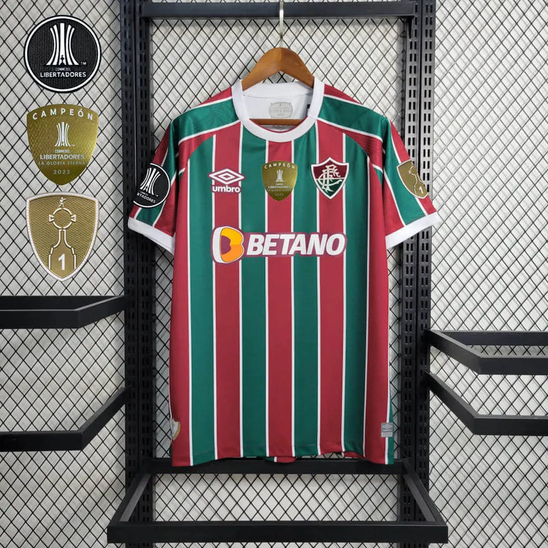 Camisa Fluminense Home 23/24 - Vinho e Verde