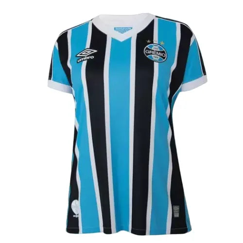 Camisa Grêmio Feminina Home 23/24 - Azul e Preta