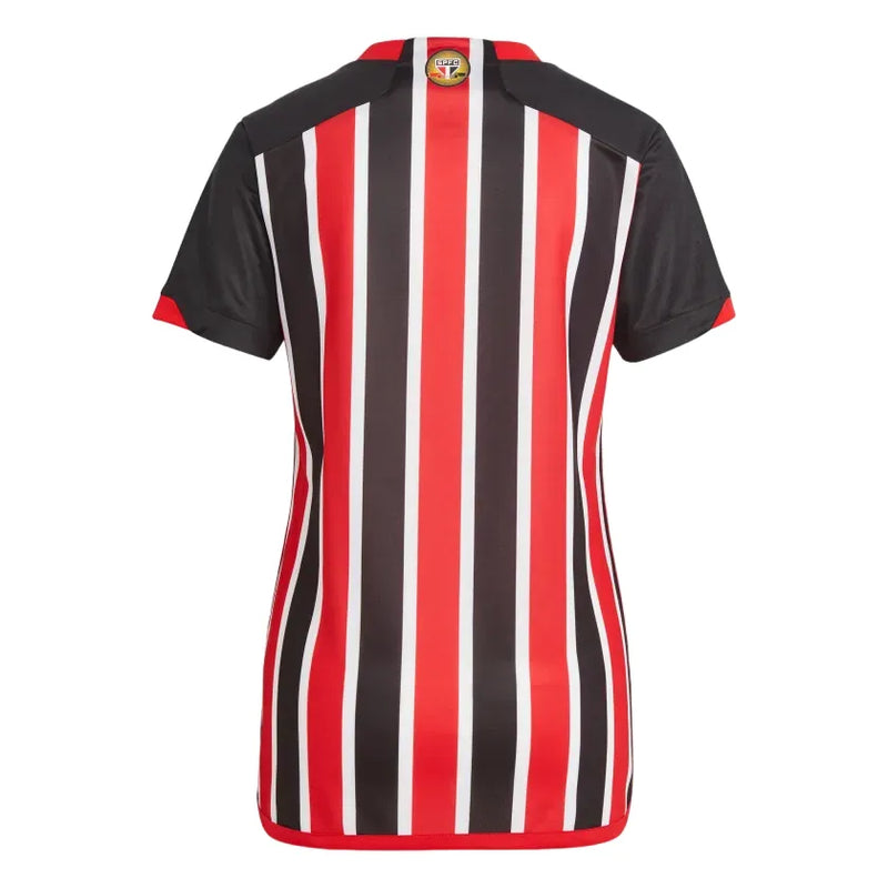 Camisa São Paulo Away 23/24 Feminina - Vermelha e Branca