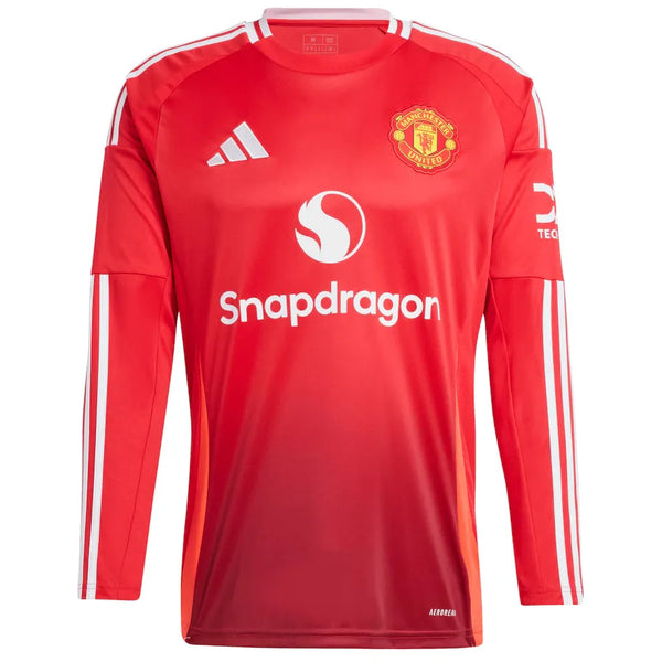 Camisa Manchester United Home 24/25 Manga Longa - Vermelha