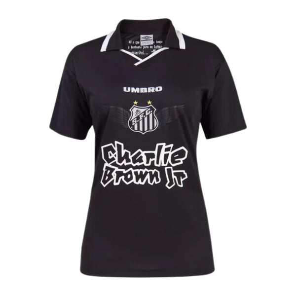 Camisa Santos Feminina Charlie Brown Jr. Marginal Alado - Preta