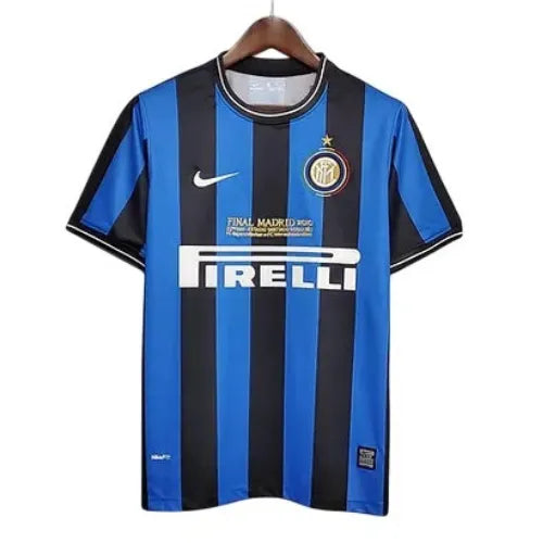 Camisa Inter de Milão Home 09/10 Retrô - Azul e Preta