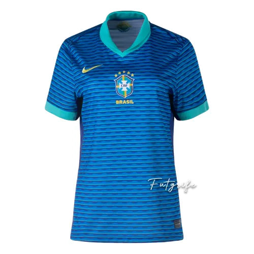 Camisa Brasil Feminina Away 2024 - Azul