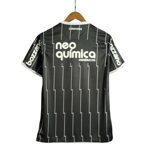 Camisa Corinthians Away 11/12 Retrô - Preta