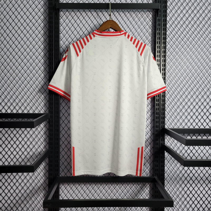 Camisa Dinamarca Edição Especial 2022 Torcedor Hummel - Branca - Futgrife - Camisas de Time de Futebol