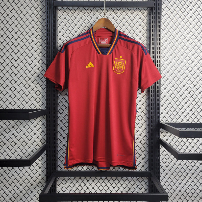 Camisa Espanha Home 2022 Torcedor Adidas - Vermelha - Futgrife - Camisas de Time de Futebol