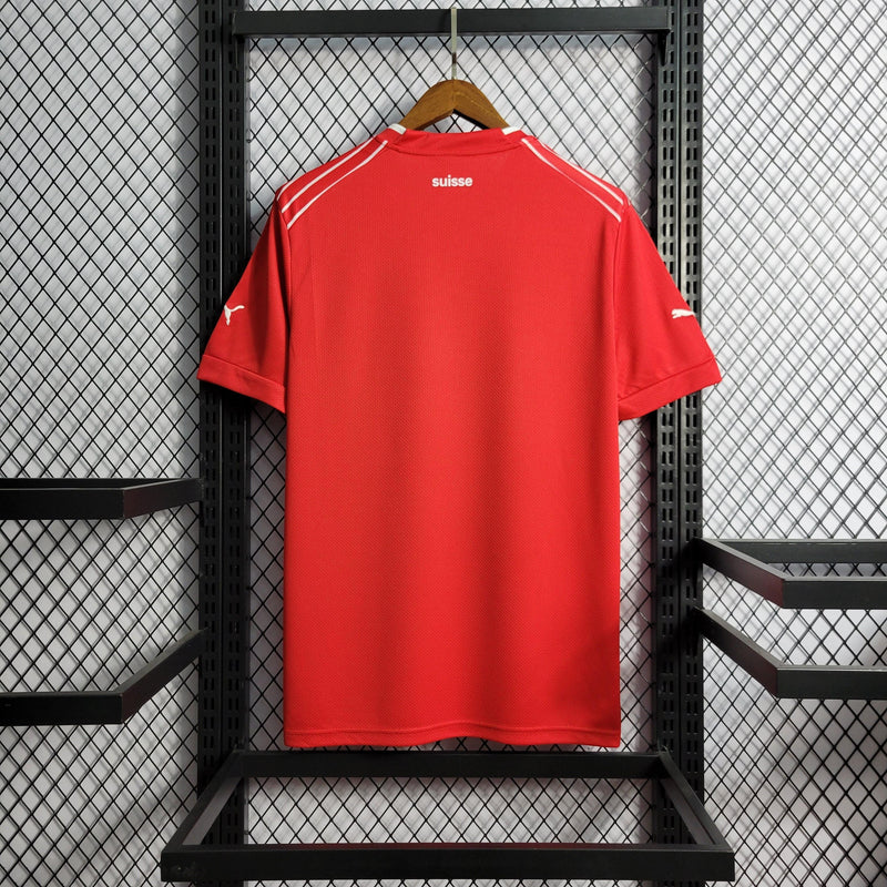 Camisa Suíça Home 2022 Torcedor Puma - Vermelha - Futgrife - Camisas de Time de Futebol