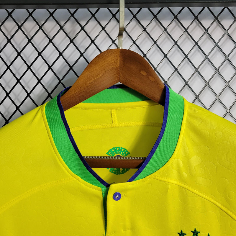 Camisa Brasil Home 2022 Torcedor Nike - Amarela - Futgrife - Camisas de Time de Futebol