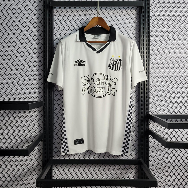 Camisa Santos Charlie Brown Jr. Dias de Glória Umbro - Branca - Futgrife - Camisas de Time de Futebol