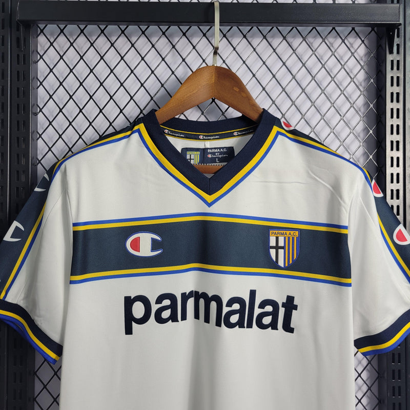 Camisa Parma Home 02/03 Retrô Champion - Branca - Futgrife - Camisas de Time de Futebol