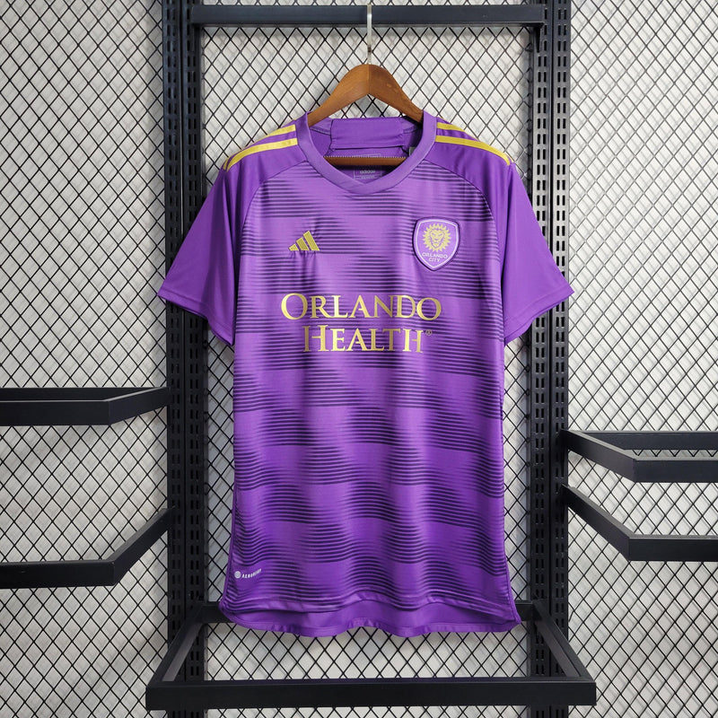 Camisa Orlando City Home 23/24 Torcedor Adidas - Roxa - Futgrife - Camisas de Futebol