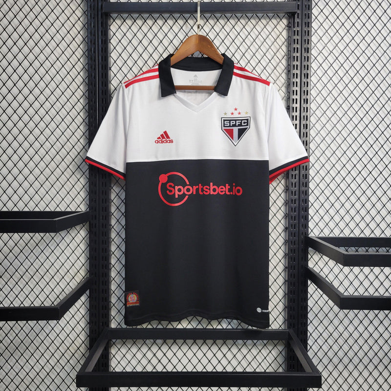 Camisa São Paulo Third 22/23 Torcedor Adidas - Branca e Preta - Futgrife - Camisas de Time de Futebol