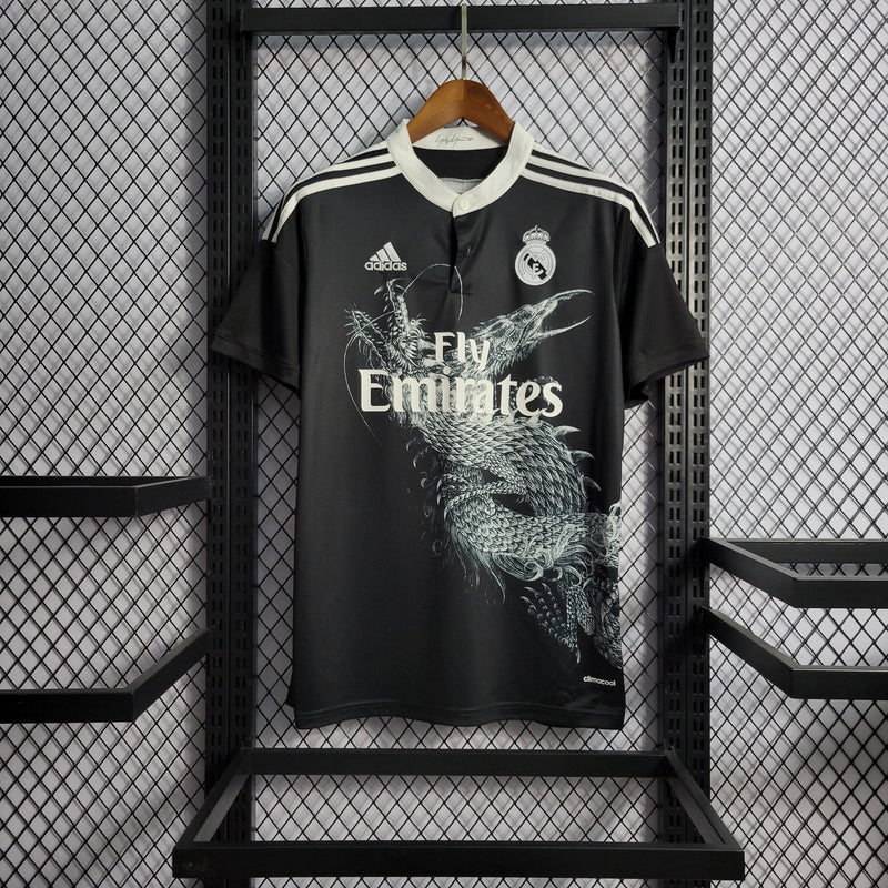 Camisa Real Madrid Third 14/15 Retrô Adidas - Preta - Futgrife - Camisas de Time de Futebol