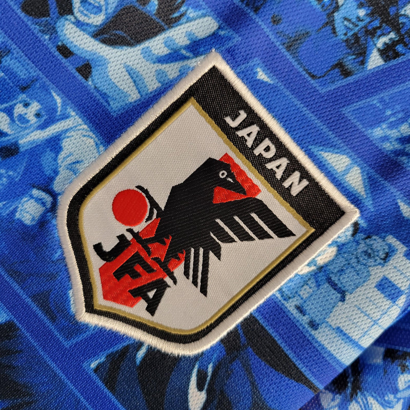 Camisa Japão Anime 2022 Feminina Adidas - Azul - Futgrife - Camisas de Time de Futebol