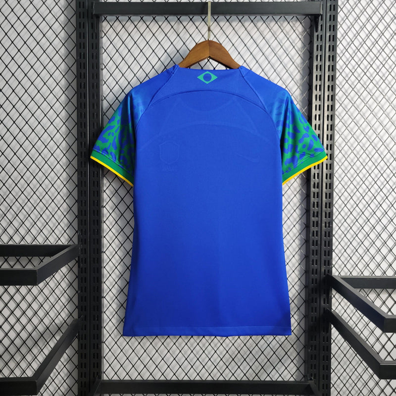 Camisa Brasil Away 2022 Feminina Nike - Azul - Futgrife - Camisas de Time de Futebol