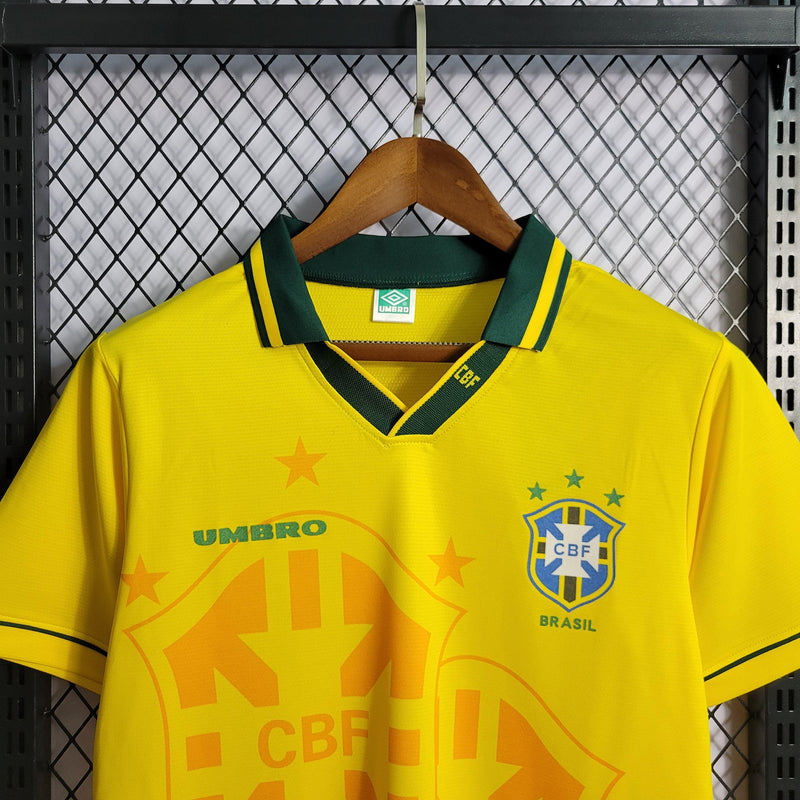 Camisa Brasil Home 1994 Retrô Umbro - Amarela - Futgrife - Camisas de Time de Futebol